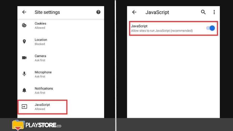 Enable-JavaScript-in-Android-browser